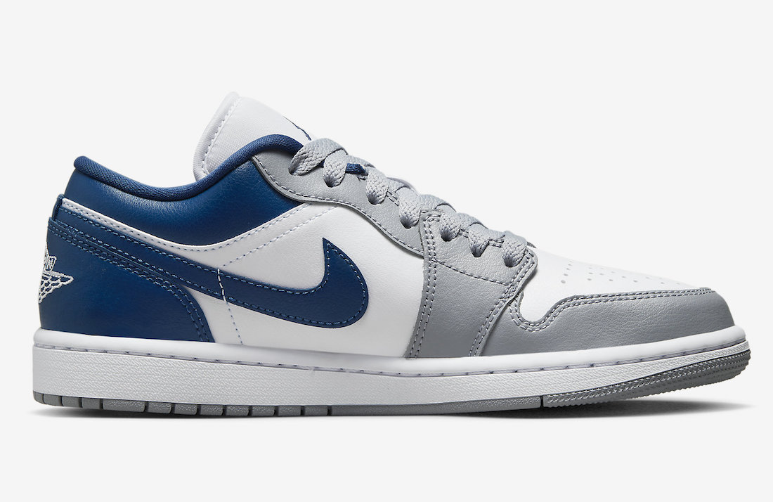 Air Jordan 1 Low White Grey Blue DC0774-042 Release Date