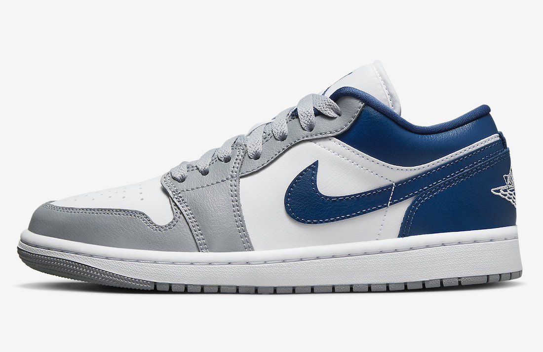 Air Jordan 1 Low White Grey Blue DC0774-042 Release Date