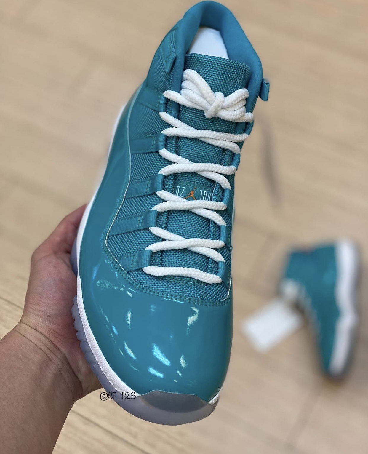 Air Jordan 11 Miami Dolphins Sample