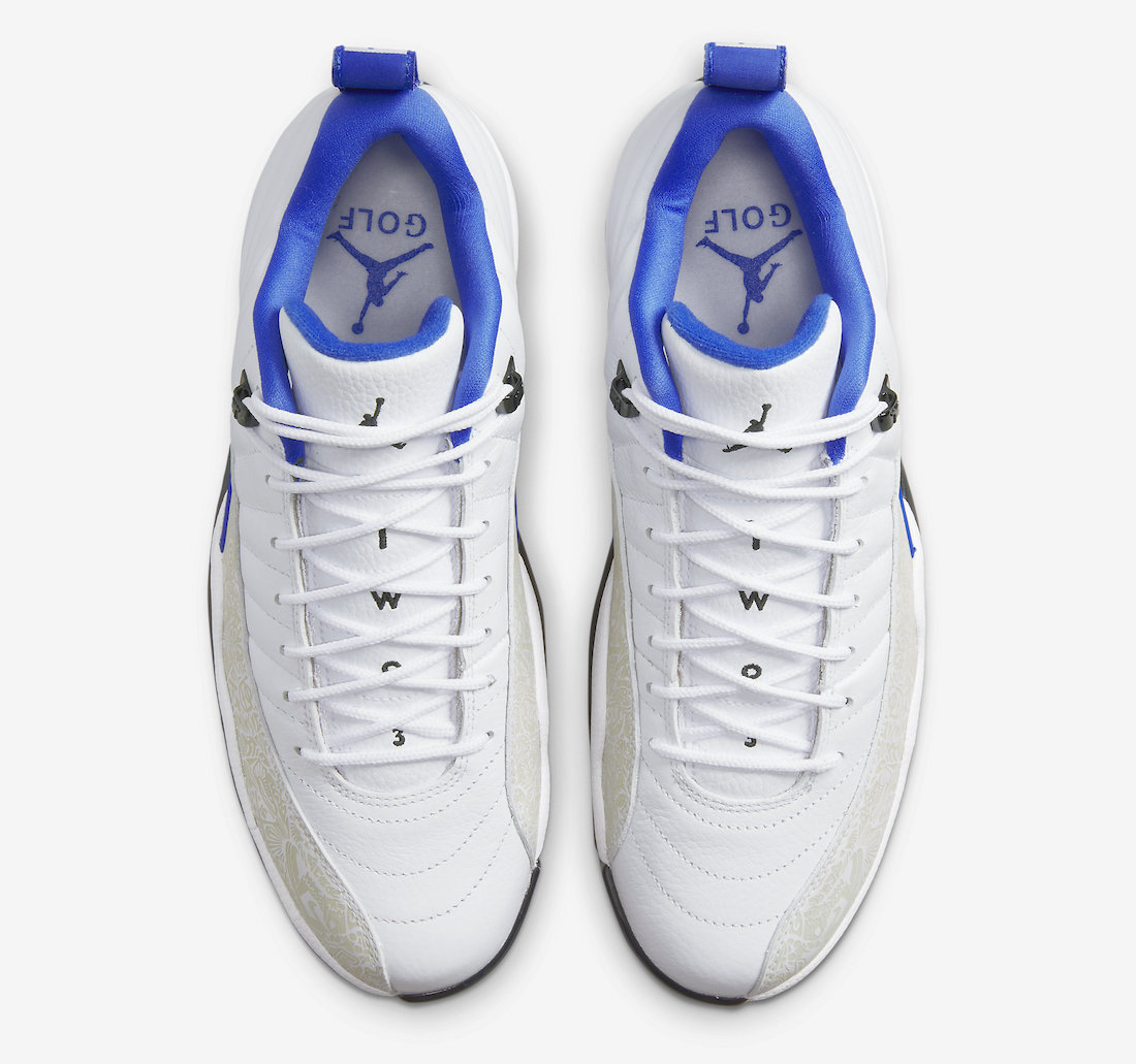 Air Jordan 12 Low Golf Laser White Game Royal DM9015-105 Release Date