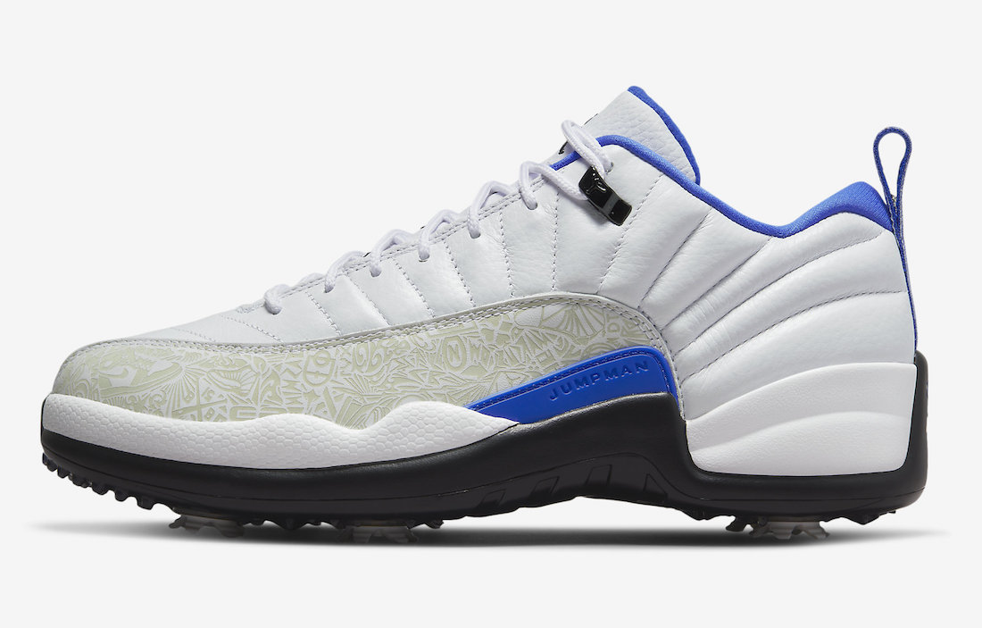 Air Jordan 12 Low Golf Laser White Game Royal DM9015-105 Release Date