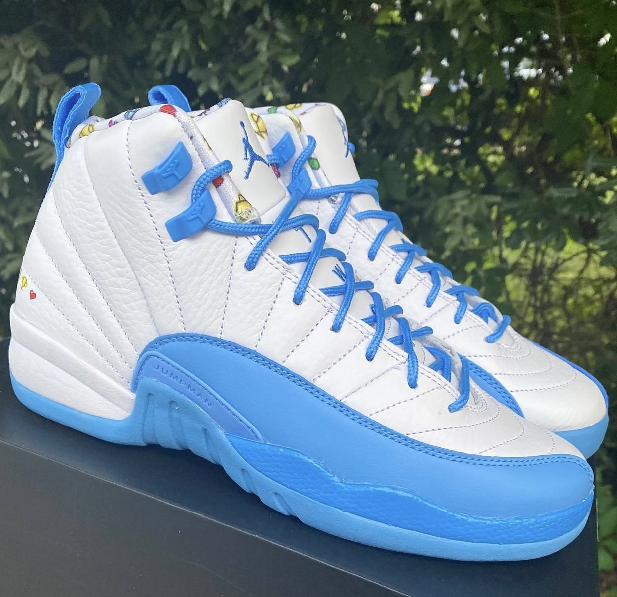 Air Jordan 12 White University Blue Lemon Venom Kids DQ4365-114 Release Date