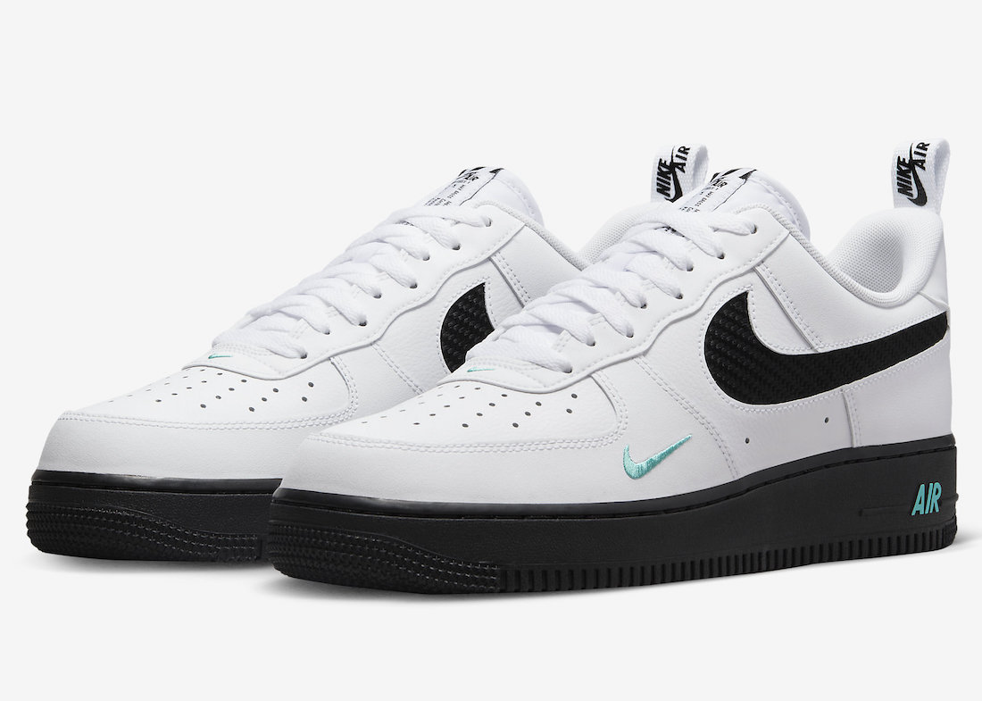 Nike Air Force 1 Low White Black Teal DR0155-100 Release Date