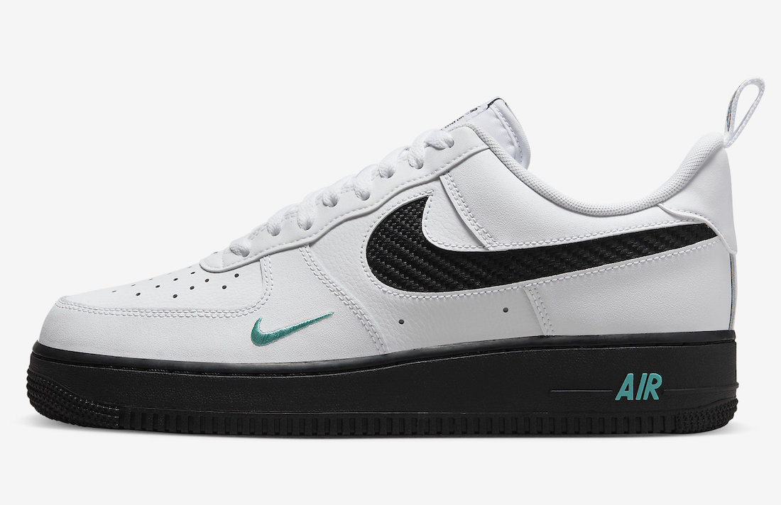 Nike Air Force 1 Low White Black Teal DR0155-100 Release Date