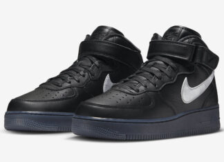 耐克Air Force 1 Mid Premium即将发布 “Black Metallic “配色