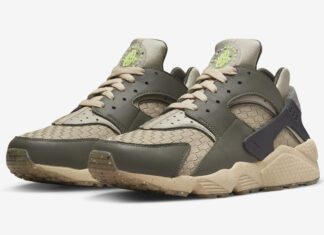 耐克Air Huarache Next Nature以棕褐色和橄榄色出现。