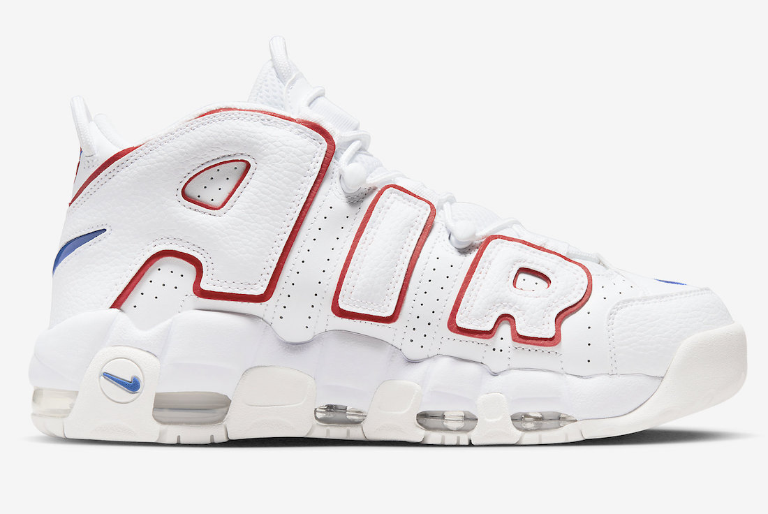 Nike Air More Uptempo White Red Blue DX2662-100 Release Date