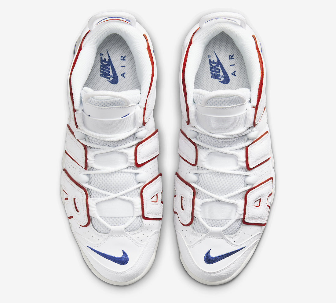 Nike Air More Uptempo White Red Blue DX2662-100 Release Date