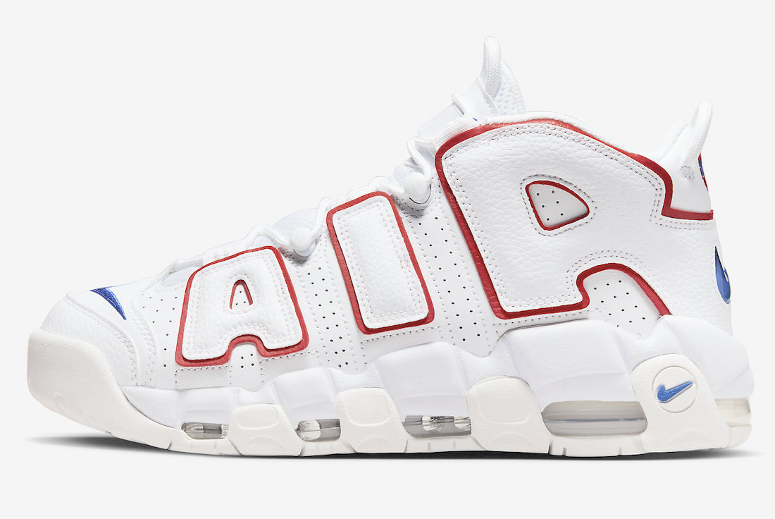 Nike Air More Uptempo White Red Blue DX2662-100 Release Date