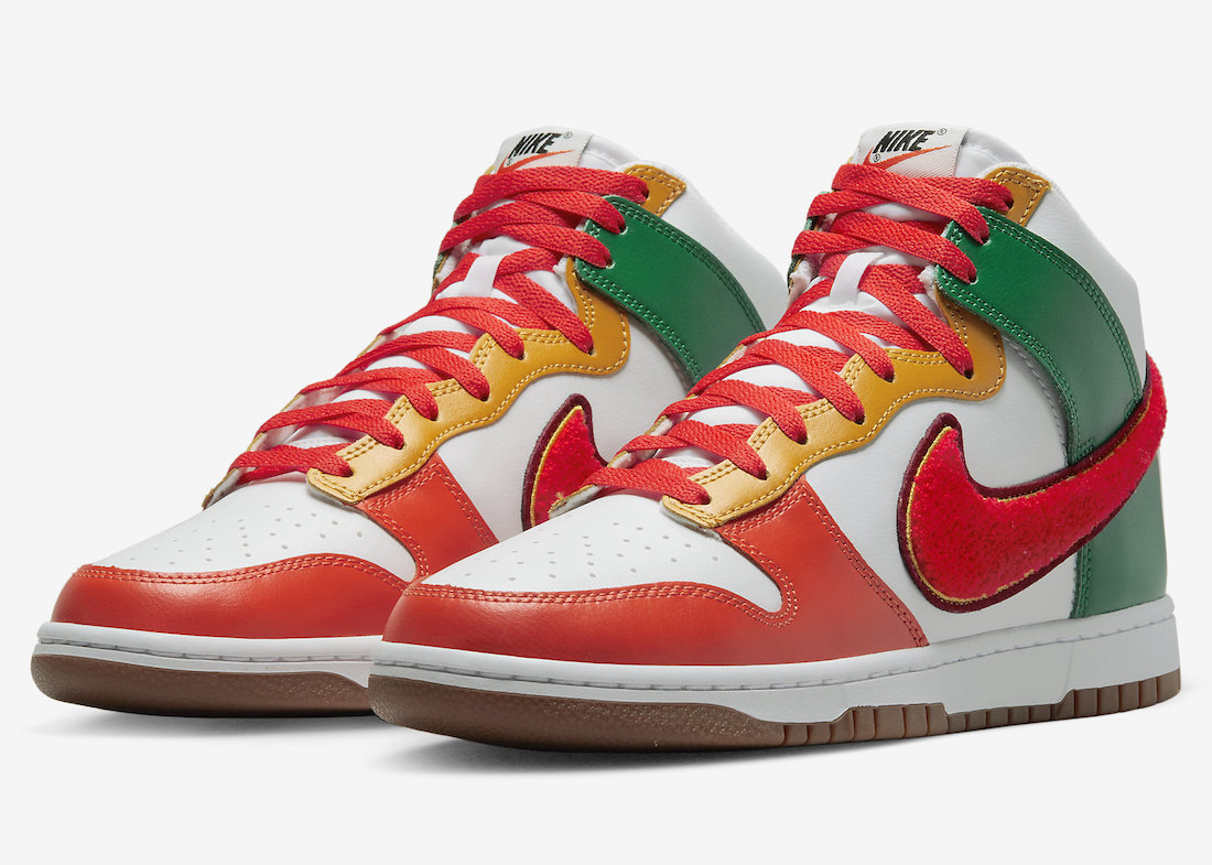 Nike Dunk High Chenille Swoosh DR8805-100 Release Date