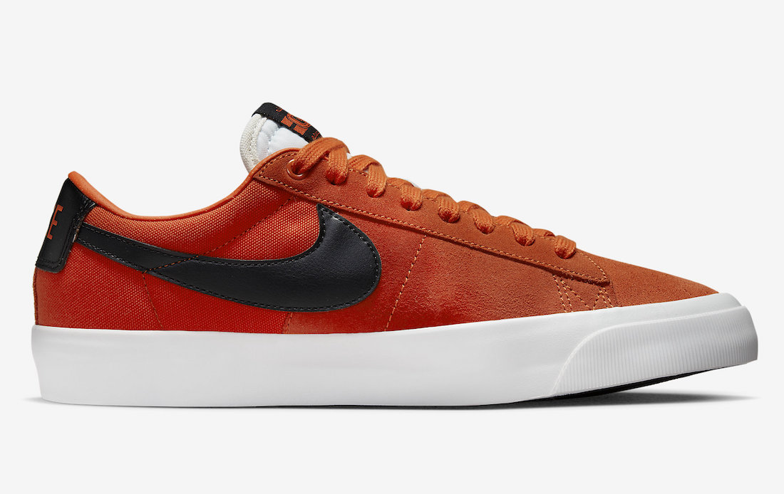 Nike SB Blazer Low GT Orange Black DR9103-800 Release Date