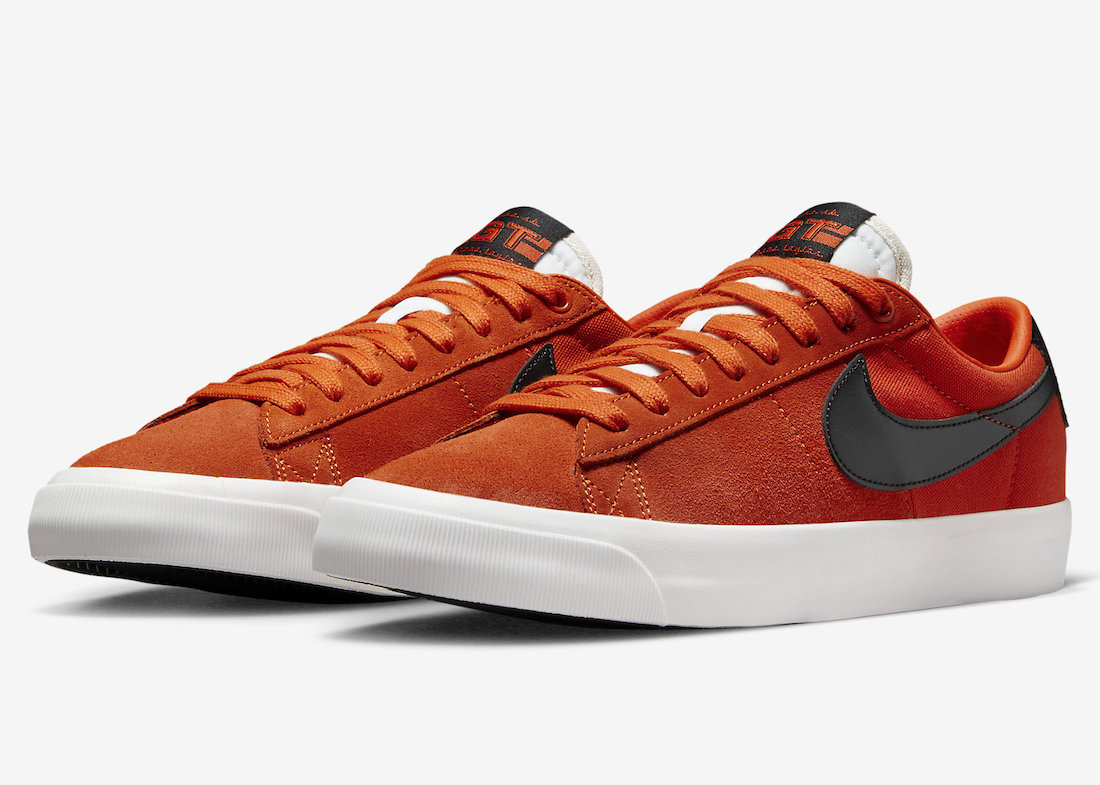 Nike SB Blazer Low GT Orange Black DR9103-800 Release Date