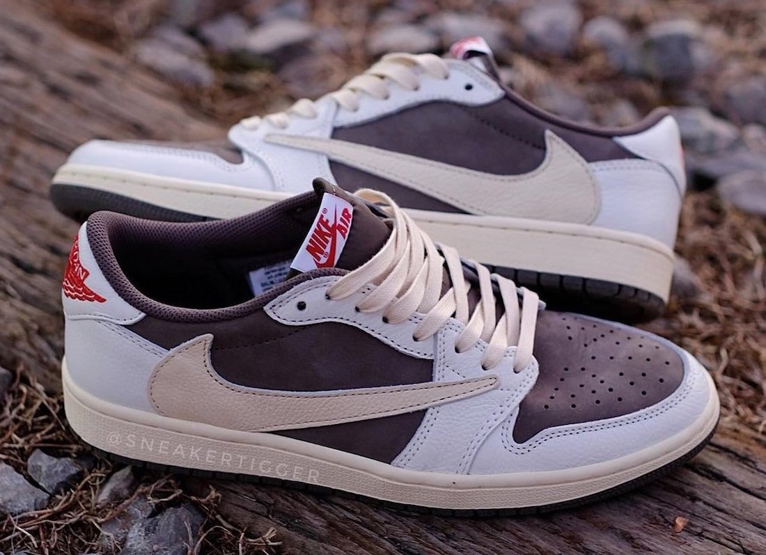 Travis Scott Air Jordan 1 Low OG Reverse Mocha Release Date On-Feet