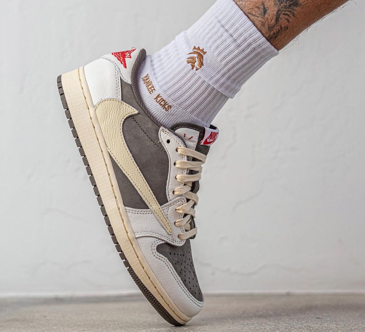 Travis Scott Air Jordan 1 Low OG Reverse Mocha Release Date On-Feet