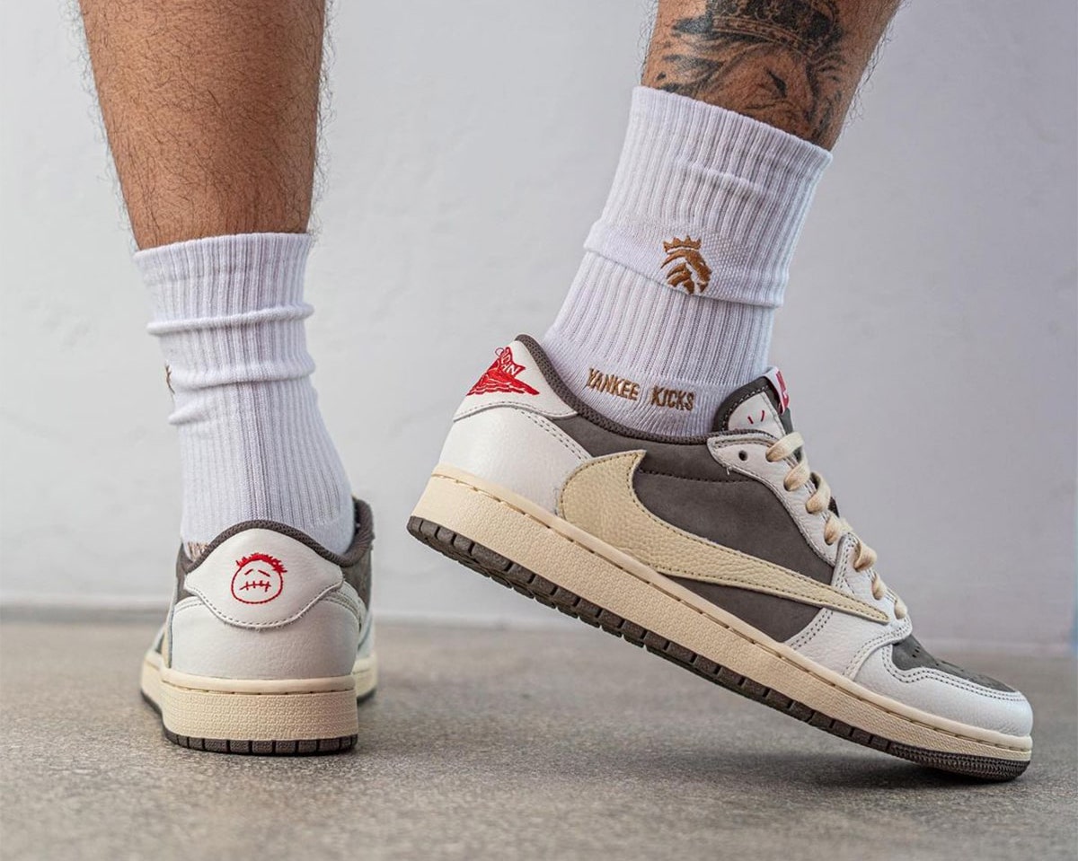 Travis Scott Air Jordan 1 Low OG Reverse Mocha Release Date On-Feet