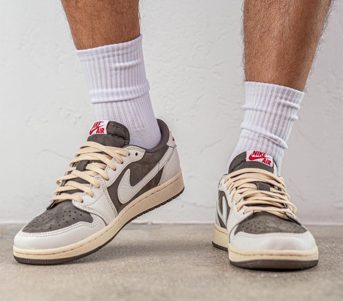 Travis Scott Air Jordan 1 Low OG Reverse Mocha Release Date On-Feet