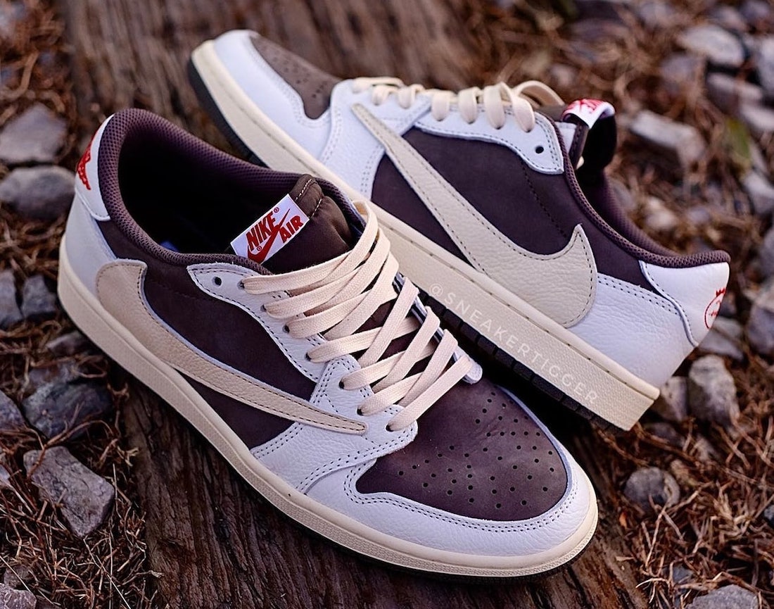 Travis Scott Air Jordan 1 Low OG Reverse Mocha Release Date On-Feet