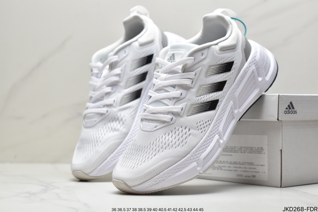 跑鞋, 慢跑鞋, Adidas - 阿迪达斯Adidas Questarstrpike Clmacool 三叶草 清风系列 透气网面运动慢跑鞋