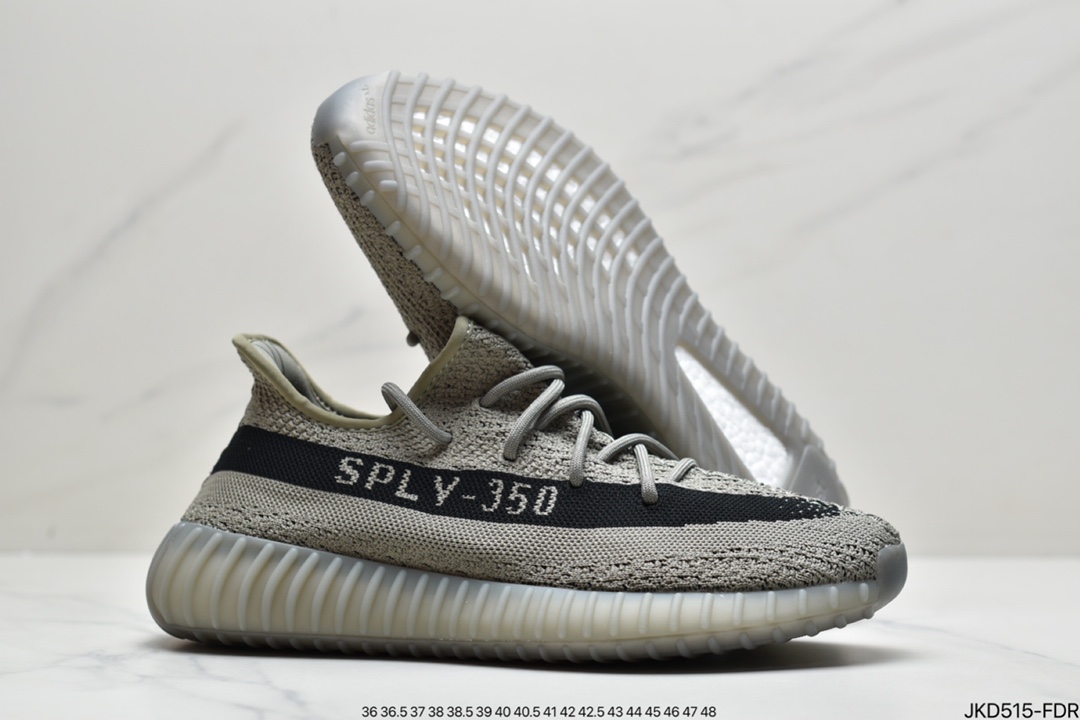 跑鞋, Yeezy, Kanye West, Kanye, Boost, adidas Yeezy Boost 350 V2, adidas Yeezy, Adidas - 联乘侃爷Kanye West x Adidas Yeezy Boost 350 V2"Light" 椰子棉花白慢跑鞋货号：HQ2059