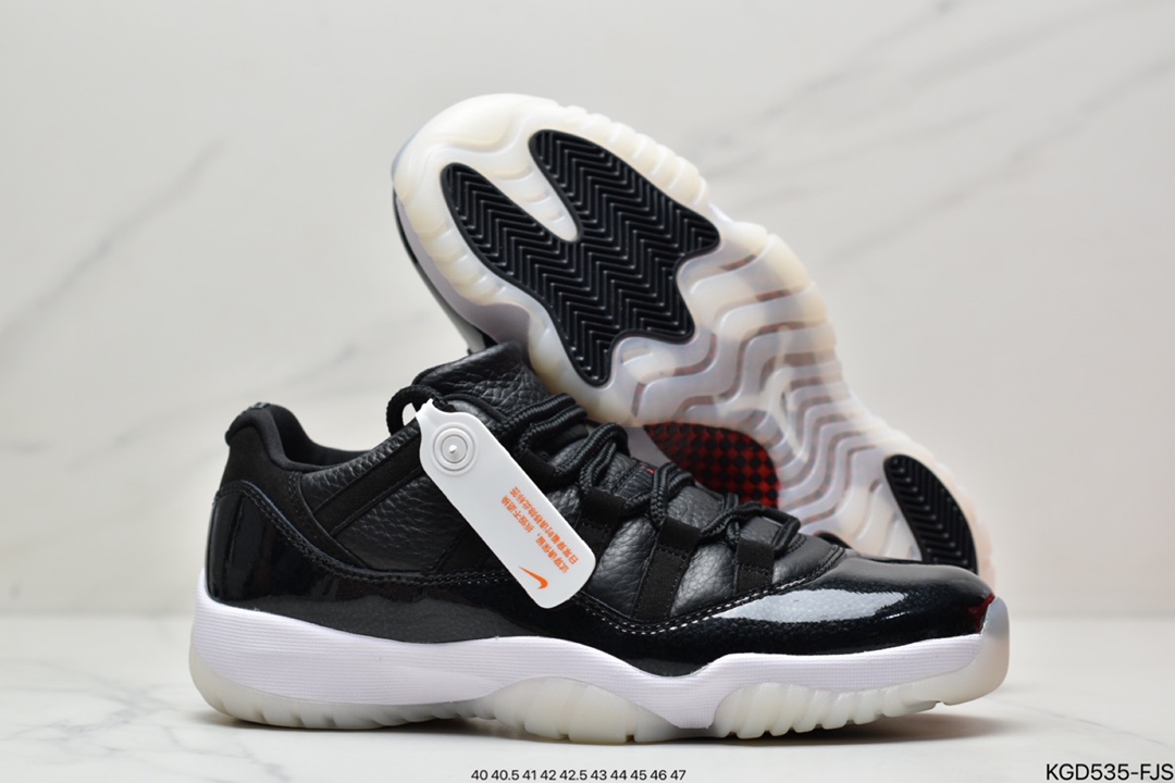 篮球鞋, Nike Air, Bred, AJ11, Aj1, Air Jordan 11, Air Jordan 1, Air Jordan - 耐克Nike Air Jordan 11 Retro Low"Concord Bred"低帮篮球鞋“ 黑红康扣黑白红”AV2187-001