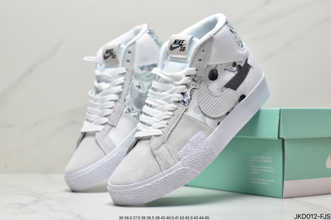 板鞋, Zoom, Nike SB, NIKE, Blazer Mid, Blazer - Nike SB ZOOM BLAZER MID PRM 复古经典中帮百搭休闲运动板鞋 货号：DM0859