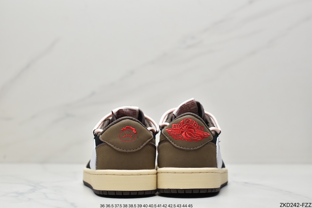 板鞋, 休闲板鞋, Travis Scott, Jordan, Aj1, Air Jordan 1 Low, Air Jordan 1, Air Jordan - Travis Scott x Air Jordan 1 Low AJ1乔1低帮倒钩 TS联名款运动休闲板鞋 CQ4277-003