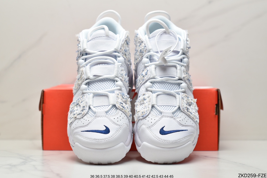 - 耐克Air More Uptempo 纯白代表着历史最高版本皮蓬原盒原标