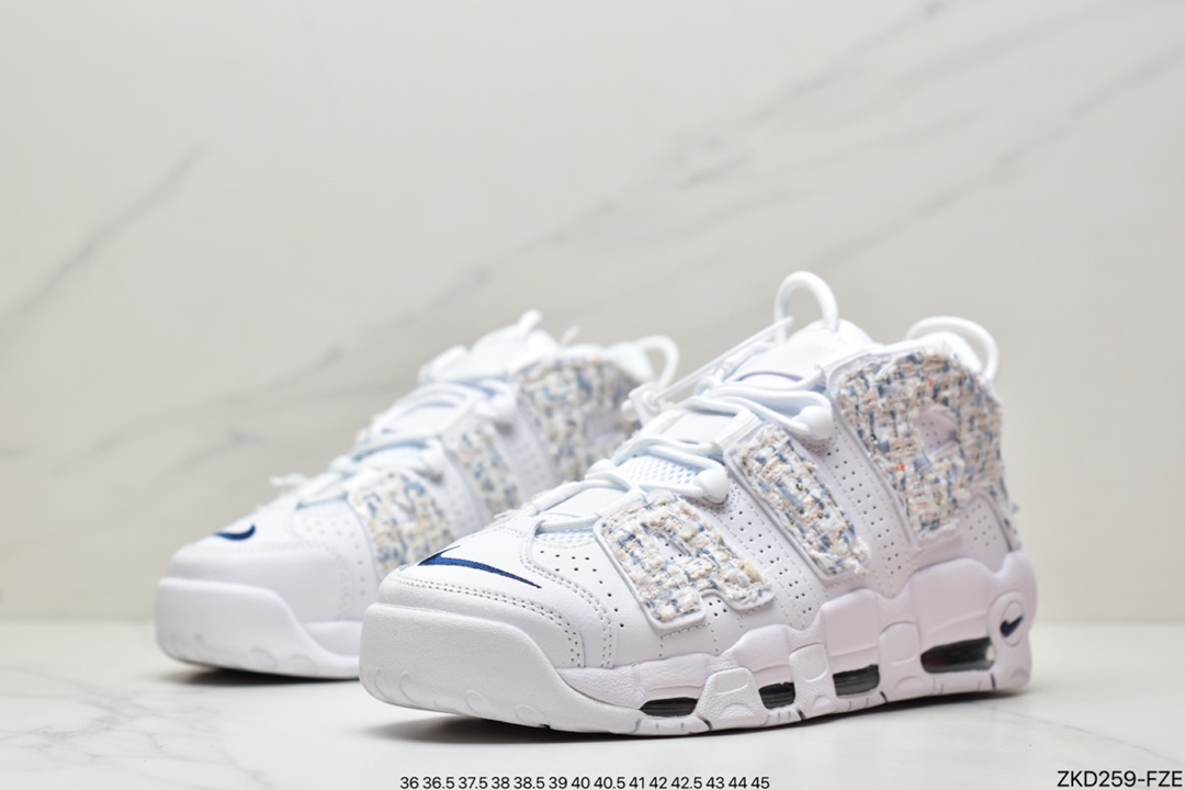 - 耐克Air More Uptempo 纯白代表着历史最高版本皮蓬原盒原标