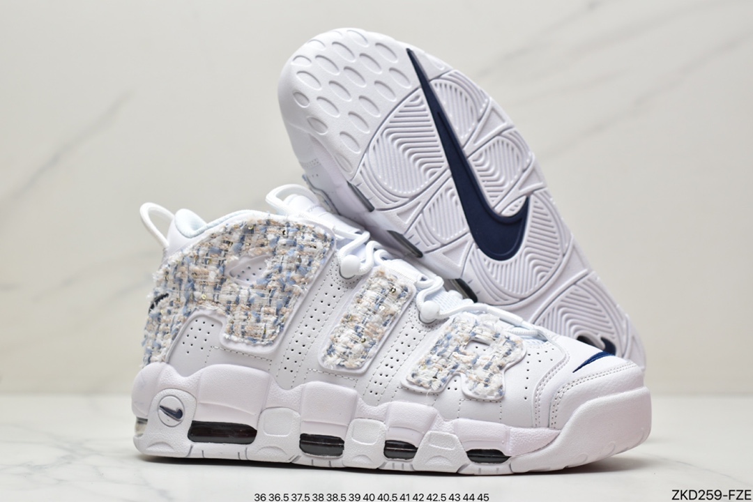 - 耐克Air More Uptempo 纯白代表着历史最高版本皮蓬原盒原标