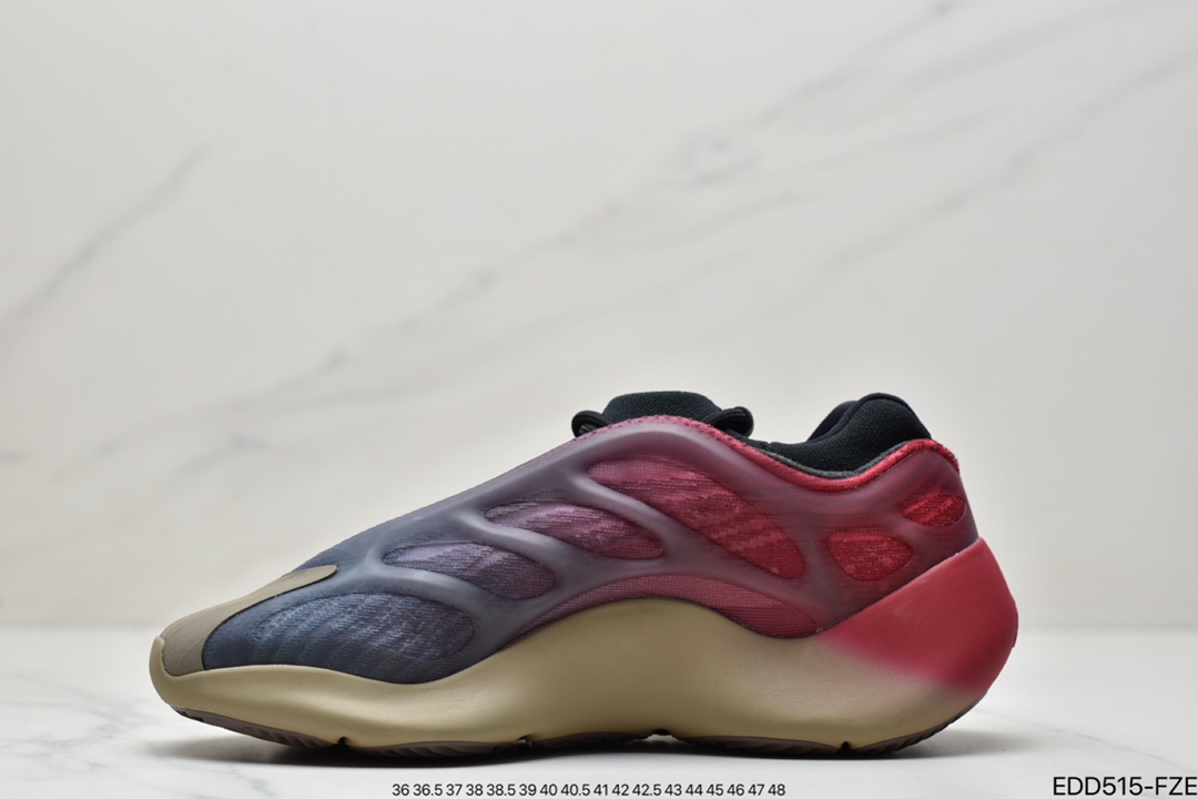 跑鞋, Yeezy 700 v3, Yeezy, Kanye West, Kanye, BOUNCE, adidas Yeezy, Adidas - 联乘坎耶·维斯特Kanye West x Adidas Yeezy 700 V3"Fade Carbon"低帮复古休闲运动穿搭慢跑鞋