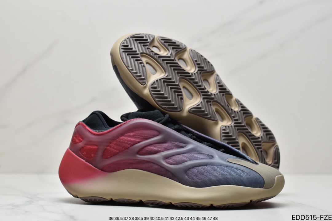 跑鞋, Yeezy 700 v3, Yeezy, Kanye West, Kanye, BOUNCE, adidas Yeezy, Adidas - 联乘坎耶·维斯特Kanye West x Adidas Yeezy 700 V3"Fade Carbon"低帮复古休闲运动穿搭慢跑鞋