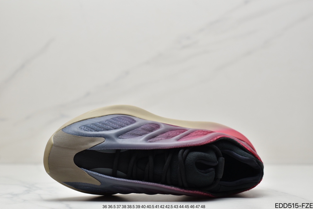 跑鞋, Yeezy 700 v3, Yeezy, Kanye West, Kanye, BOUNCE, adidas Yeezy, Adidas - 联乘坎耶·维斯特Kanye West x Adidas Yeezy 700 V3"Fade Carbon"低帮复古休闲运动穿搭慢跑鞋