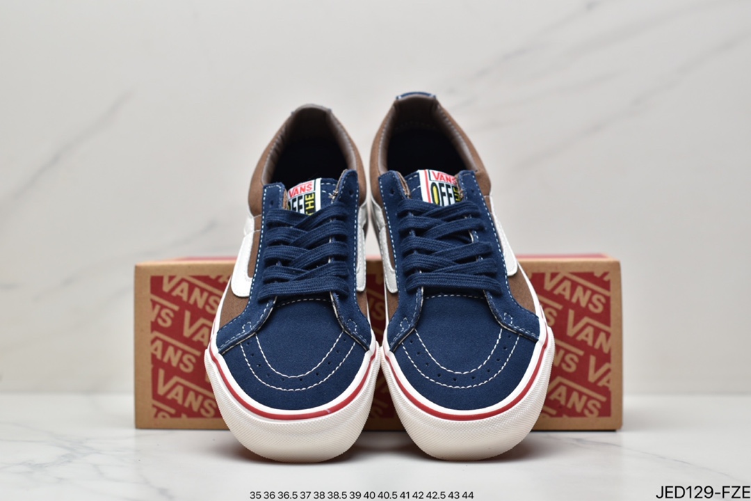 板鞋, Vans - 范斯VANS SK8-Low"Reissue S 改良低帮帆布休闲运动硫化滑板鞋