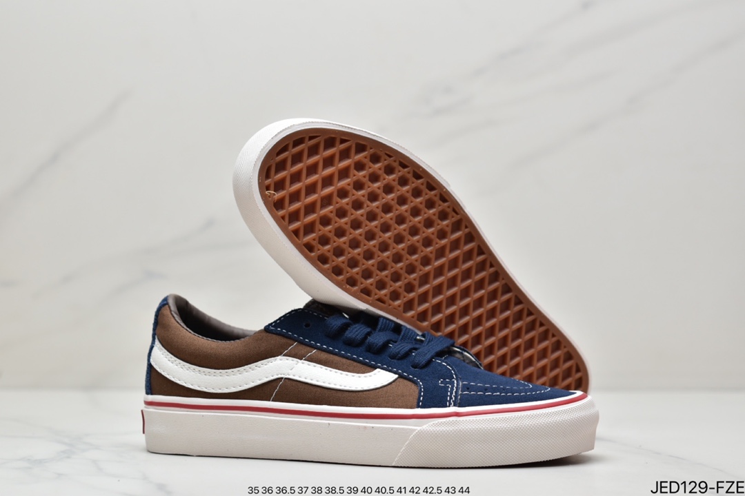 板鞋, Vans - 范斯VANS SK8-Low"Reissue S 改良低帮帆布休闲运动硫化滑板鞋