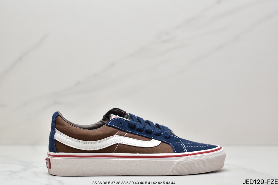 范斯VANS SK8-Low”Reissue S 改良低帮帆布休闲运动硫化滑板鞋