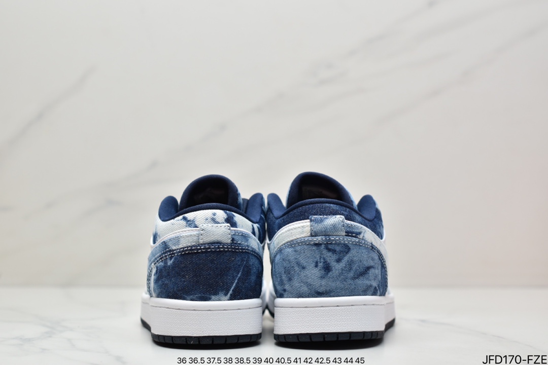 篮球鞋, 低帮篮球鞋, Jordan - 乔丹Jordan 1 Low SE Washed Denim 水洗丹宁 低帮篮球鞋 CZ8455-100