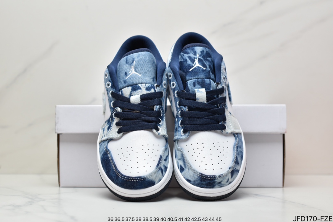 篮球鞋, 低帮篮球鞋, Jordan - 乔丹Jordan 1 Low SE Washed Denim 水洗丹宁 低帮篮球鞋 CZ8455-100