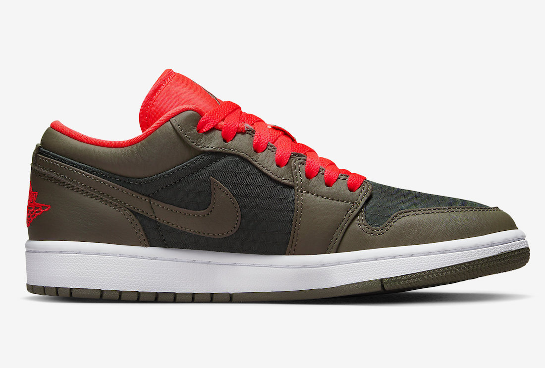 Air Jordan 1 Low Black Olive Crimson DQ6076-002 Release Date