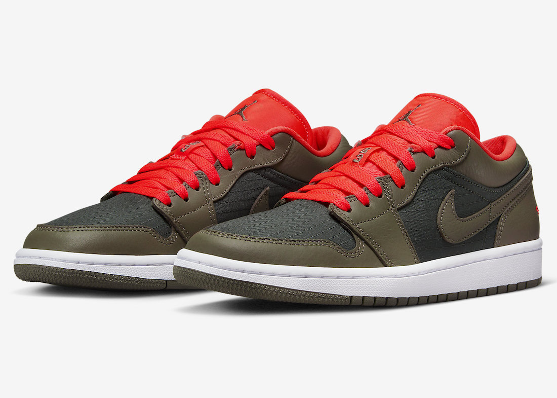 Air Jordan 1 Low Black Olive Crimson DQ6076-002 Release Date