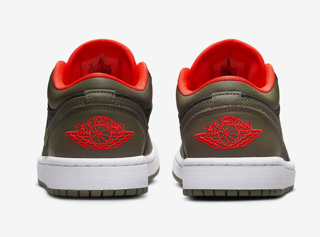 Air Jordan 1 Low Black Olive Crimson DQ6076-002 Release Date