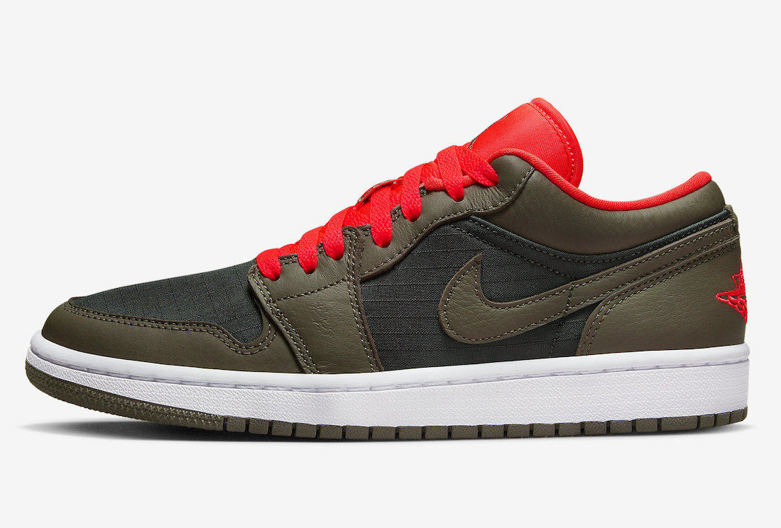 Air Jordan 1 Low Black Olive Crimson DQ6076-002 Release Date