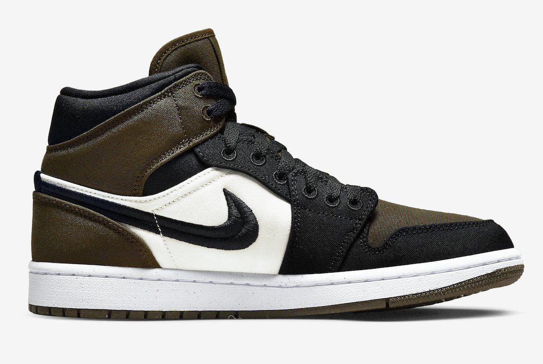 Air Jordan 1 Mid Olive Toe DV0427-301 Release Date