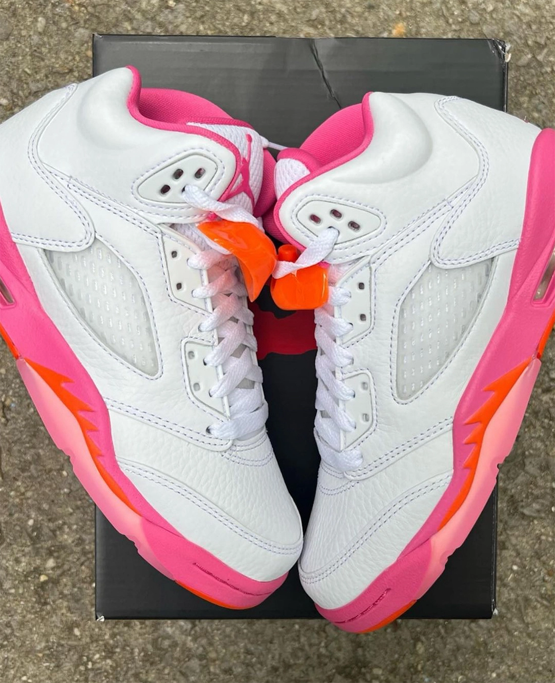 Air Jordan 5 GS White Pinksicle Safety Orange WNBA Release Date