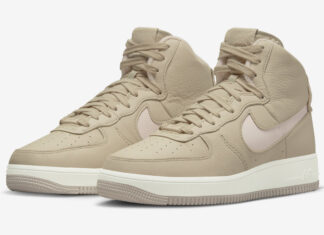 耐克Air Force 1 High Sculpt以沙粒和浅柔粉色出现。