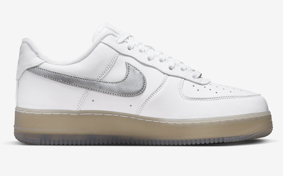 Nike Air Force 1 Low Premium White Metallic Silver Hyper Pink DX3945-100 Release Date