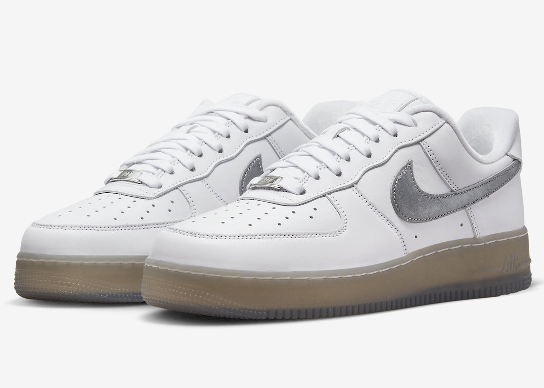 Nike Air Force 1 Low Premium White Metallic Silver Hyper Pink DX3945-100 Release Date