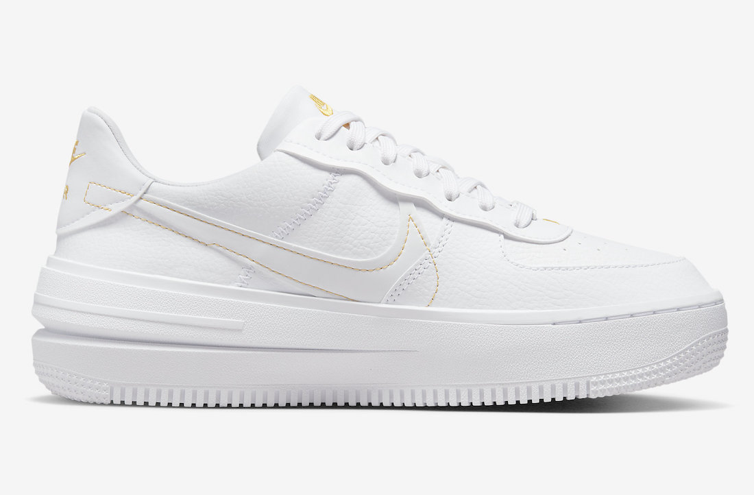 Nike Air Force 1 PLT.AF.ORM White Yellow Ochre DJ9946-102 Release Date