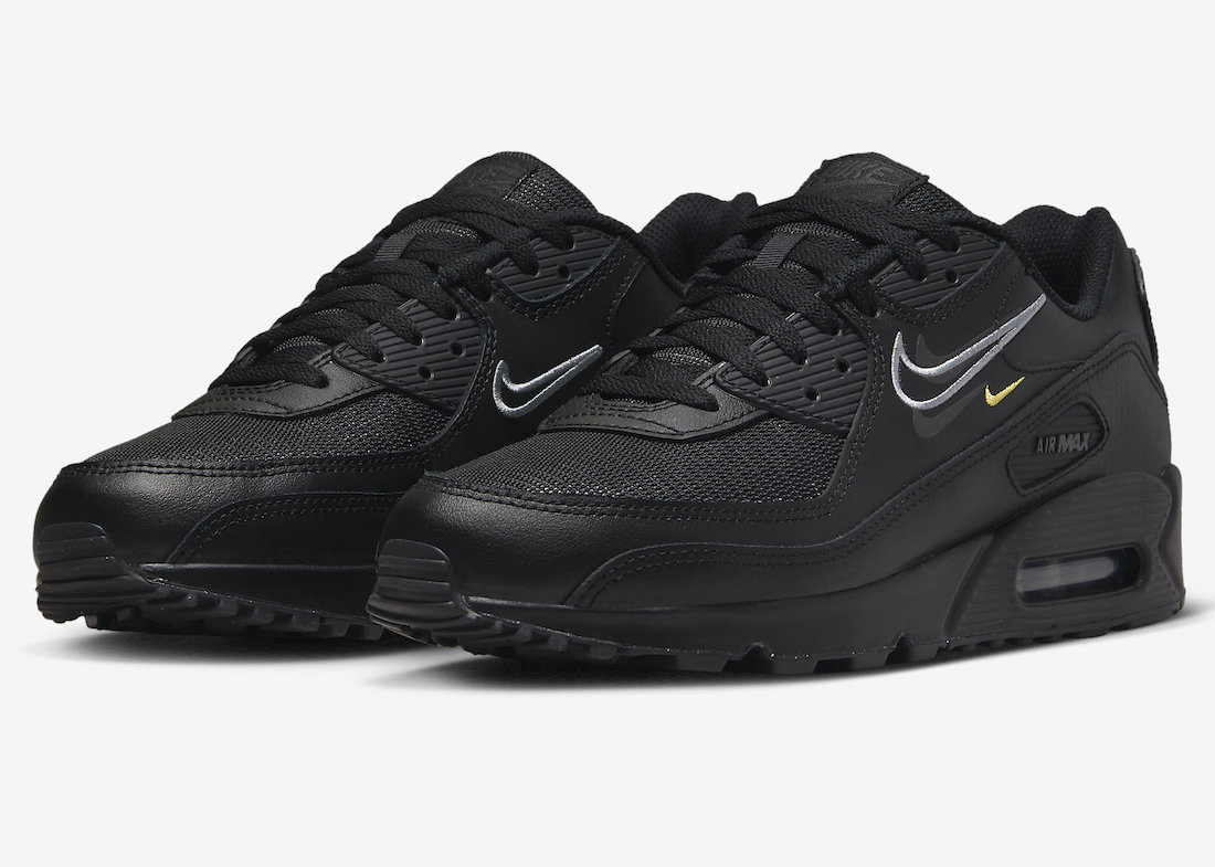 Nike Air Max 90 Black Multi Swoosh DX2651-001 Release Date