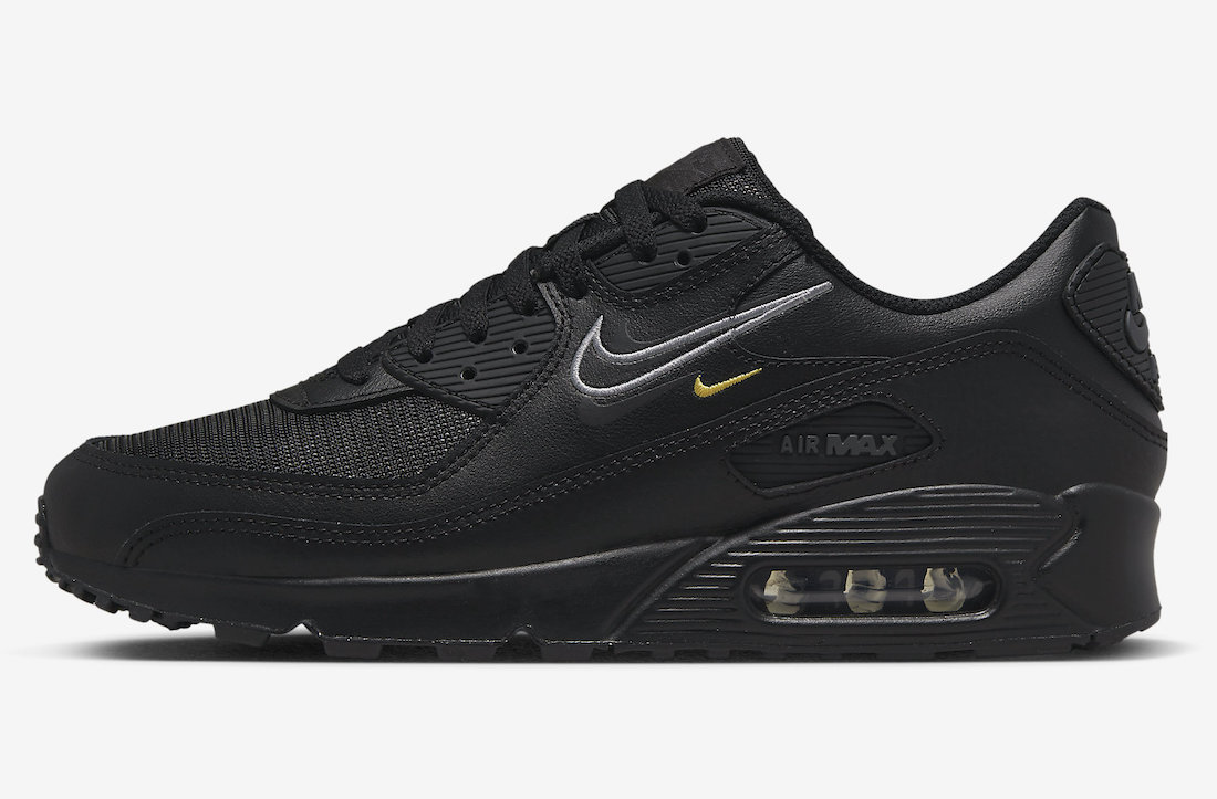 Nike Air Max 90 Black Multi Swoosh DX2651-001 Release Date