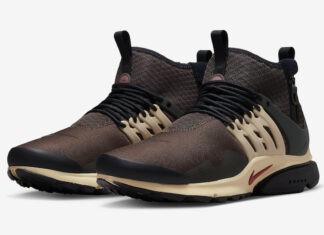 耐克Air Presto Mid Utility以棕色调亮相